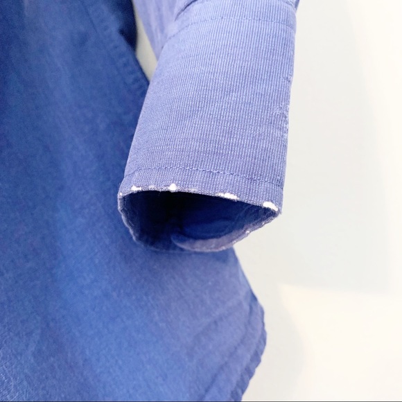 Christian Dior Blue Button Front Shirt 15.5 32/33 - Picture 7 of 7